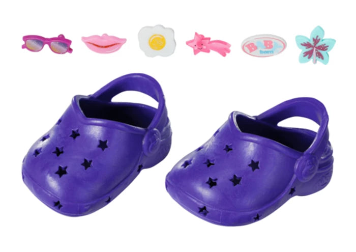 BABY born Schuhe mit Pins assortiert pink/blau/violett