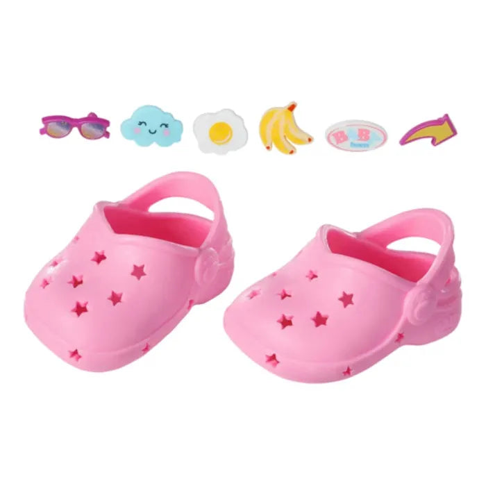 BABY born Schuhe mit Pins assortiert pink/blau/violett