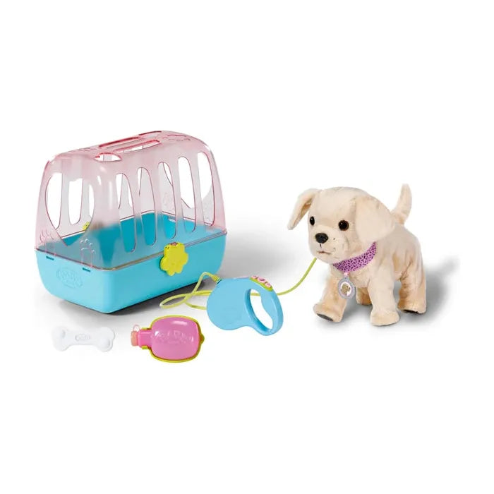 BABY born Mein Hund Lucky mit Transportbox