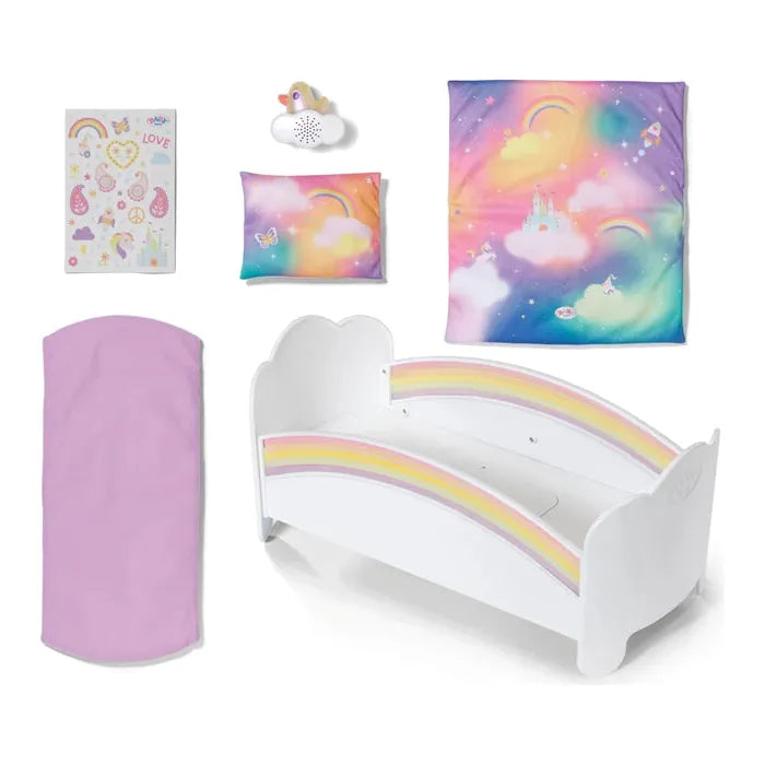 BABY born Regenbogen Bett