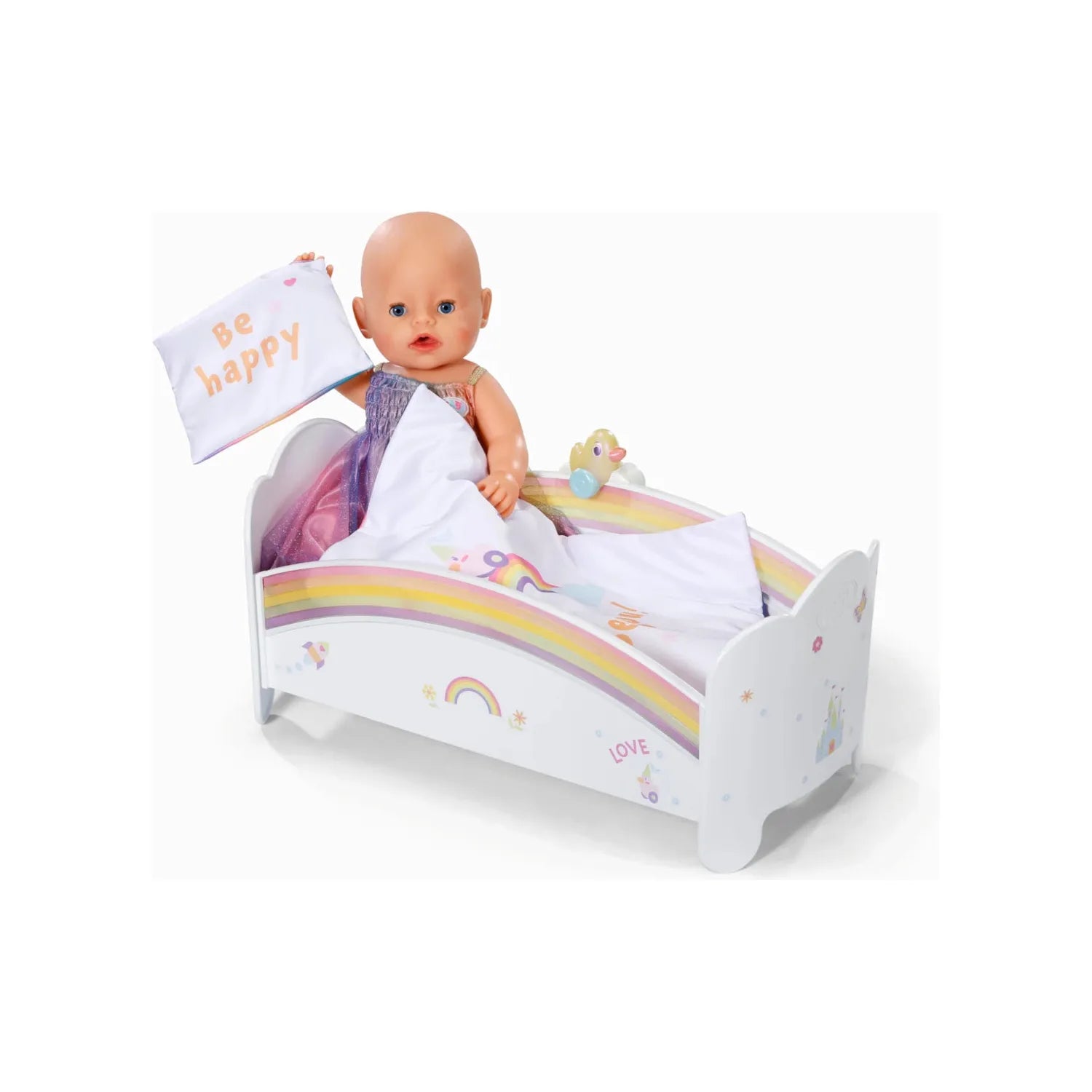 BABY born Regenbogen Bett