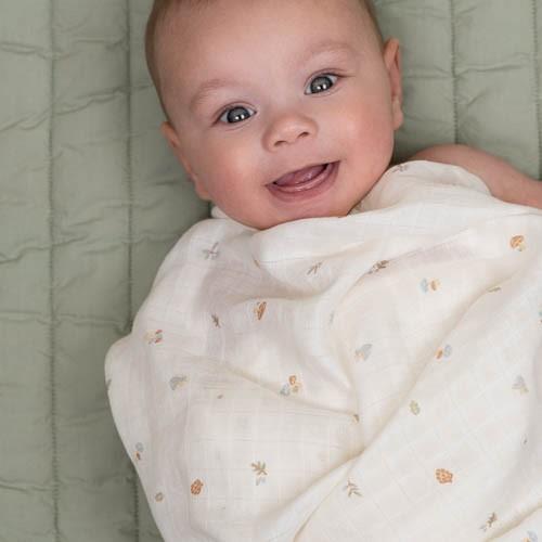 Little Dutch Swaddle muslin 120 x 120 cm Forest Treasures