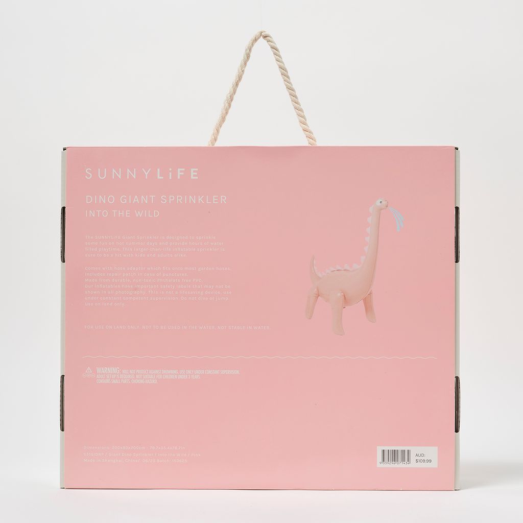 Sunnylife Dino Riesensprinkler Into the Wild Pink