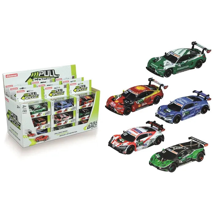 Carrera Pull & Speed DTM Racers BMW M4, Audi R8 LMS, Lambo