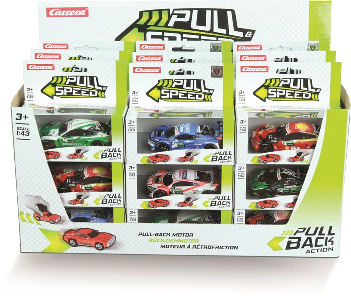 Carrera Pull & Speed DTM Racers BMW M4, Audi R8 LMS, Lambo