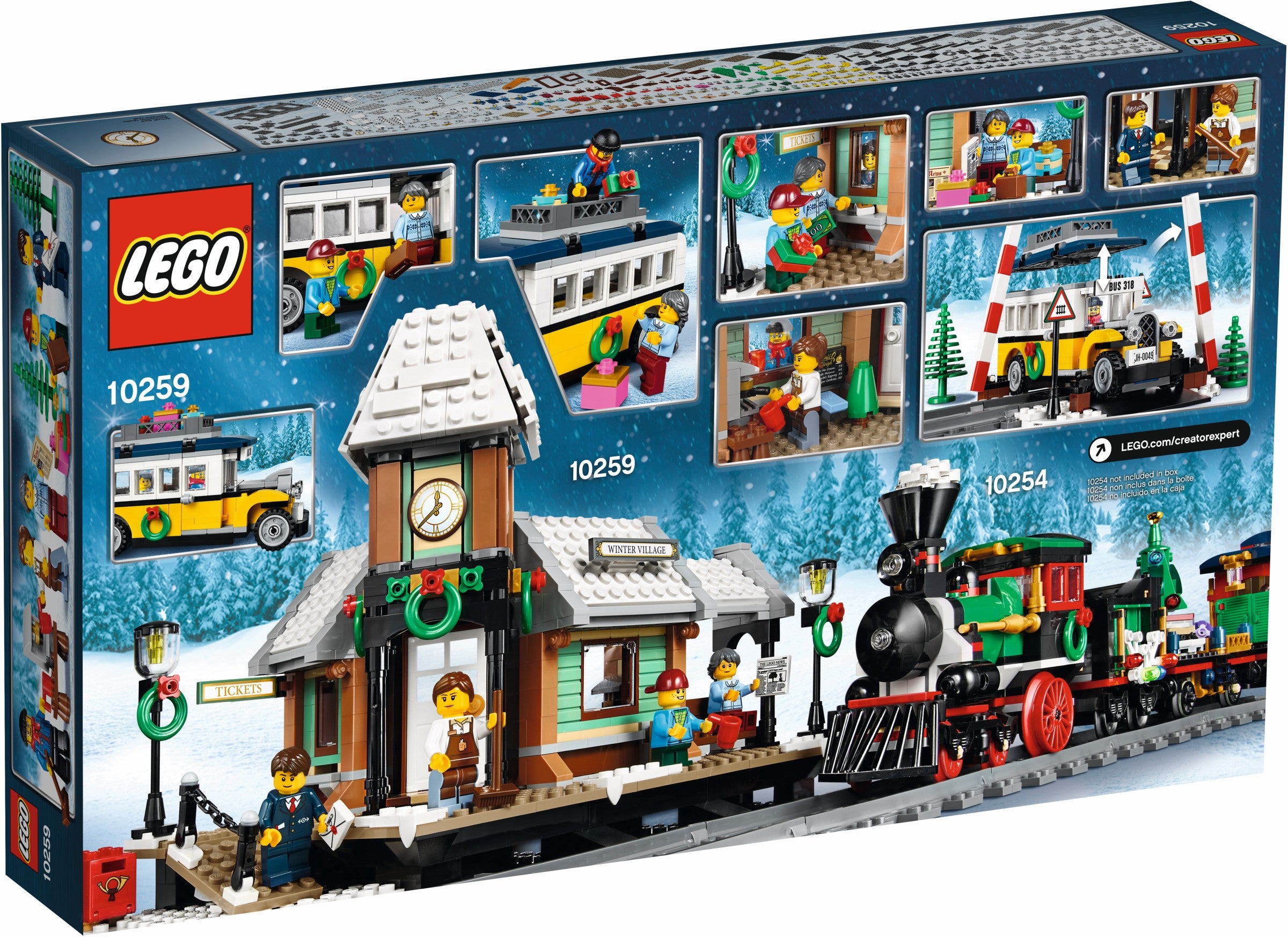 LEGO Creator Winterlicher Bahnhof 10259