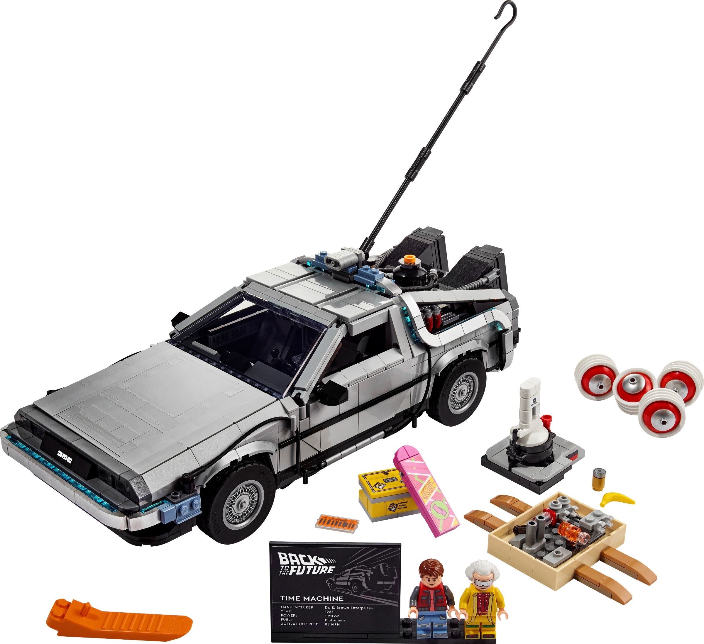 LEGO Icons Zeitmaschine aus Zurück in die Zukunft 10300