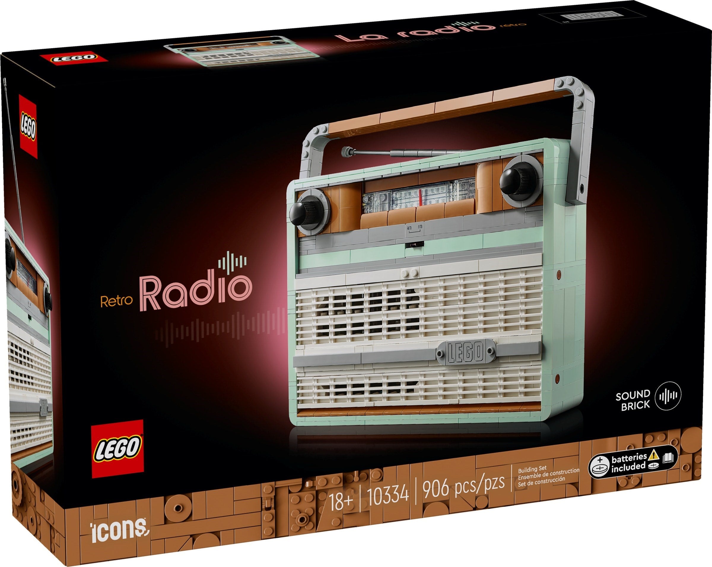 LEGO Icons Retro-Kofferradio 10334