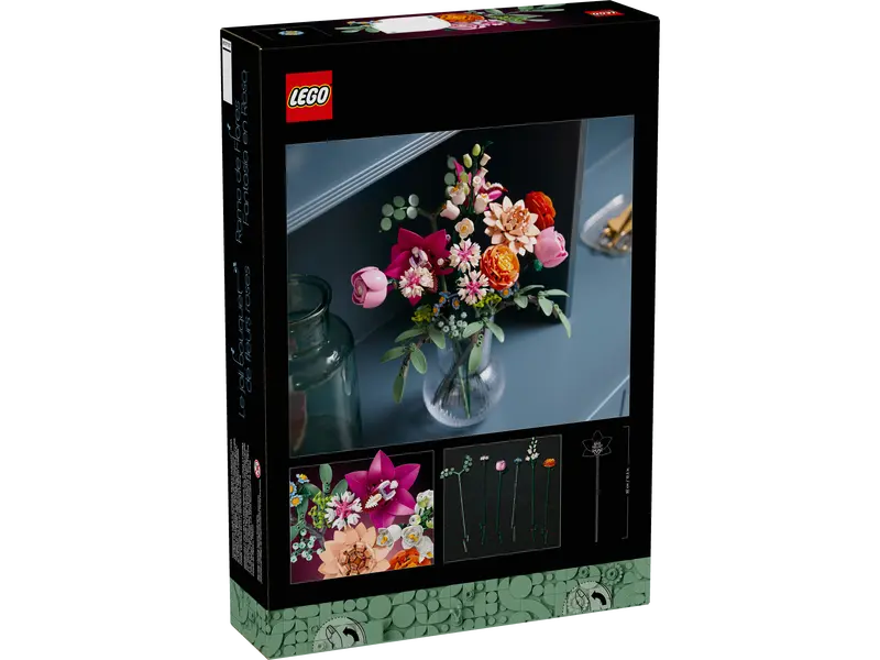 LEGO Botanicals Schöner Rosafarbener Blumenstrauss 10342