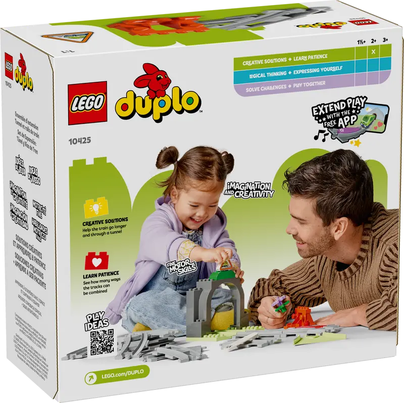 LEGO DUPLO Eisenbahntunnel und Schienen – Erweiterungsset 10425