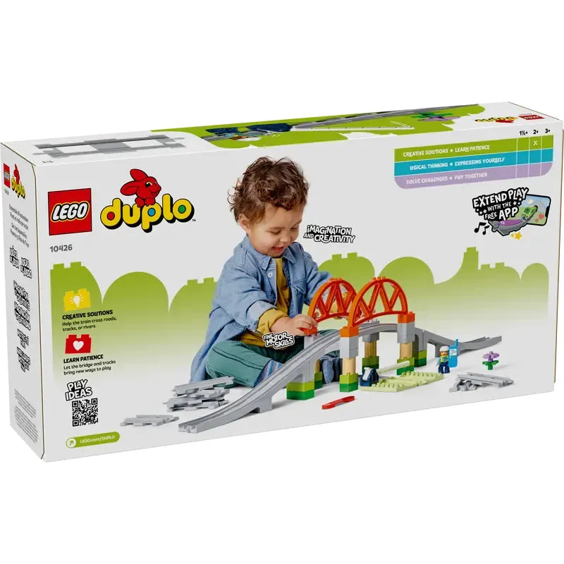 LEGO DUPLO Eisenbahnbrücke und Schienen – Erweiterungsset 10426