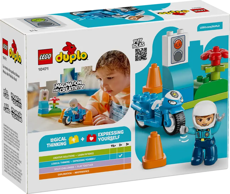 LEGO DUPLO Town Blaues Polizeimotorrad 10471
