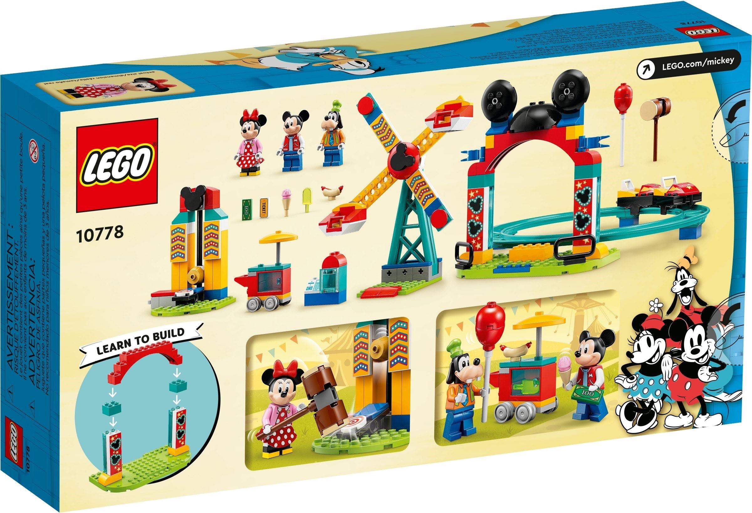 LEGO Disney Mickey and Friends Micky, Minnie und Goofy auf dem Jahrmarkt 10778
