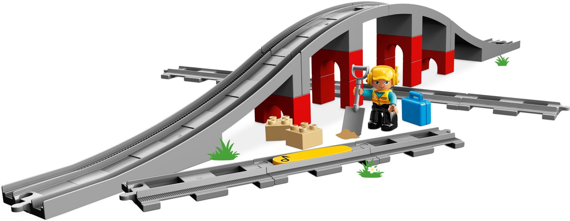 LEGO DUPLO Eisenbahnbrücke und Schienen 10872