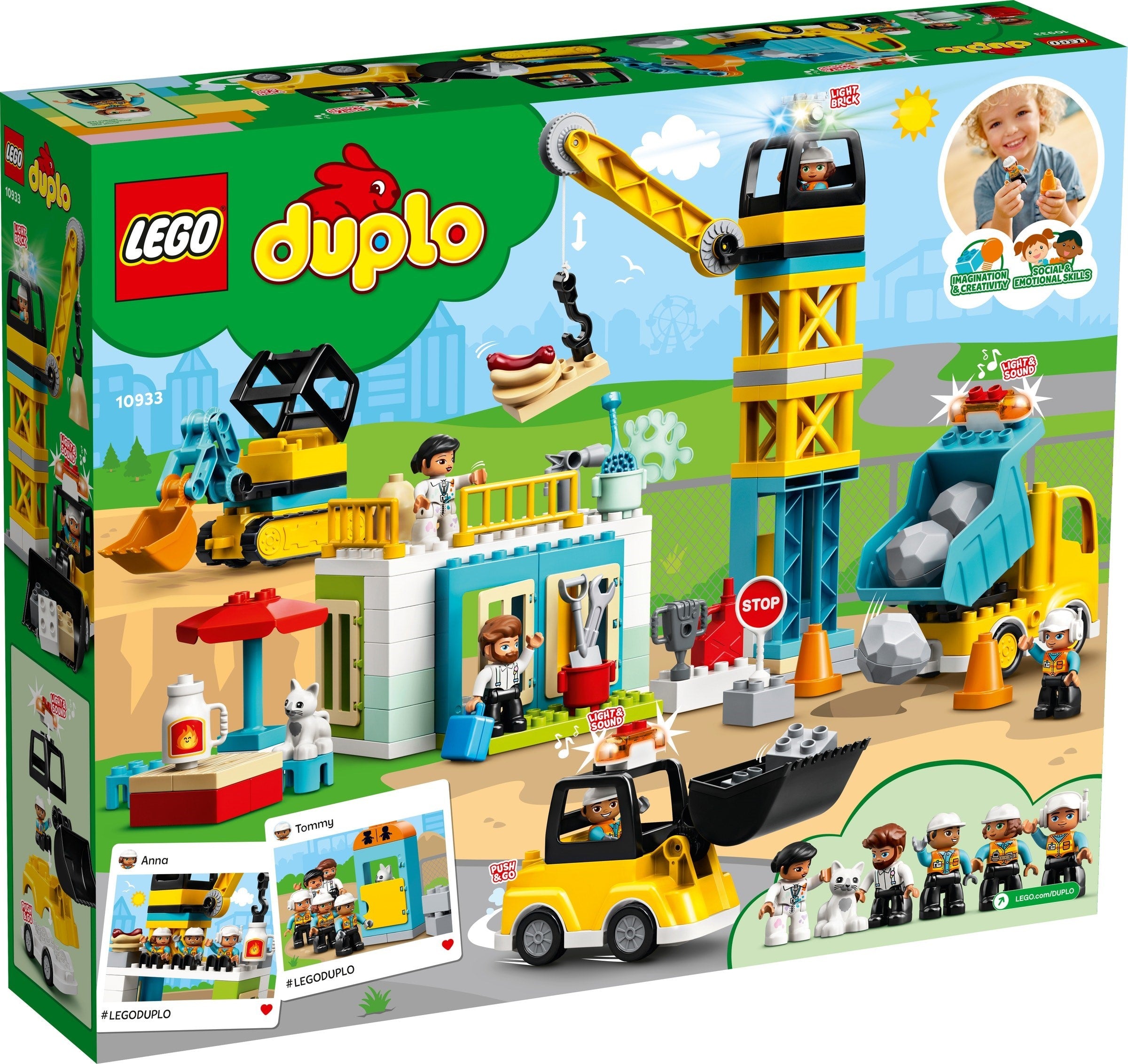 <transcy>LEGO DUPLO Grand chantier avec son et lumière 10933</transcy>