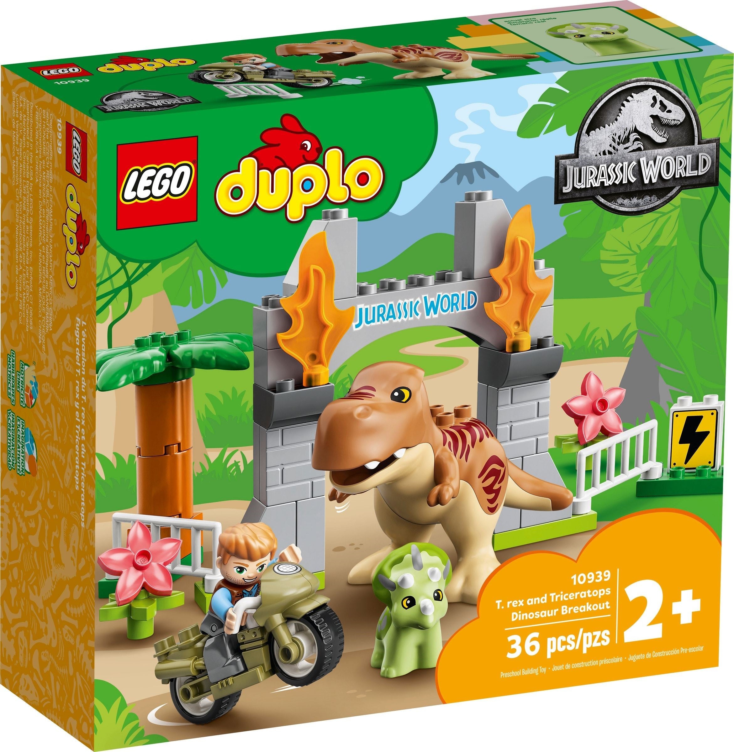 LEGO DUPLO épidémie de T-Rex et Triceratops 10939