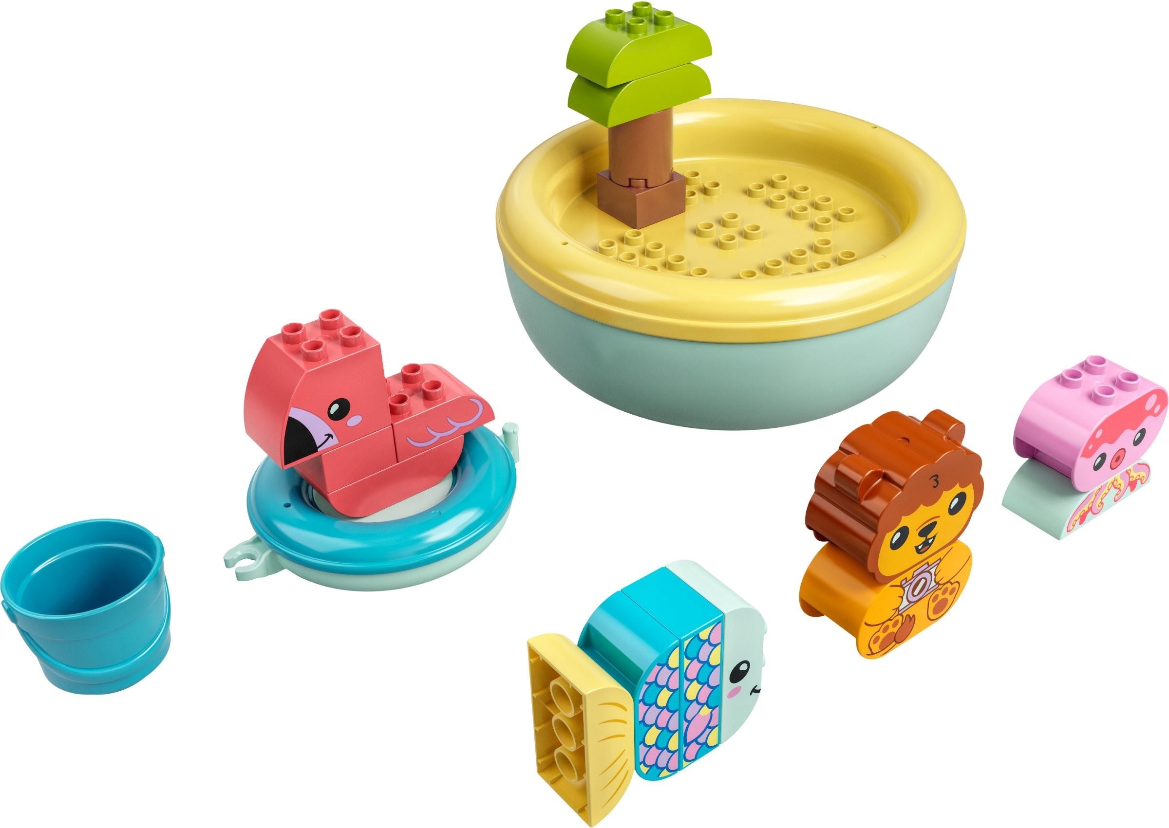 <transcy>LEGO DUPLO Plaisir du bain : l'île flottante des animaux 10966</transcy>