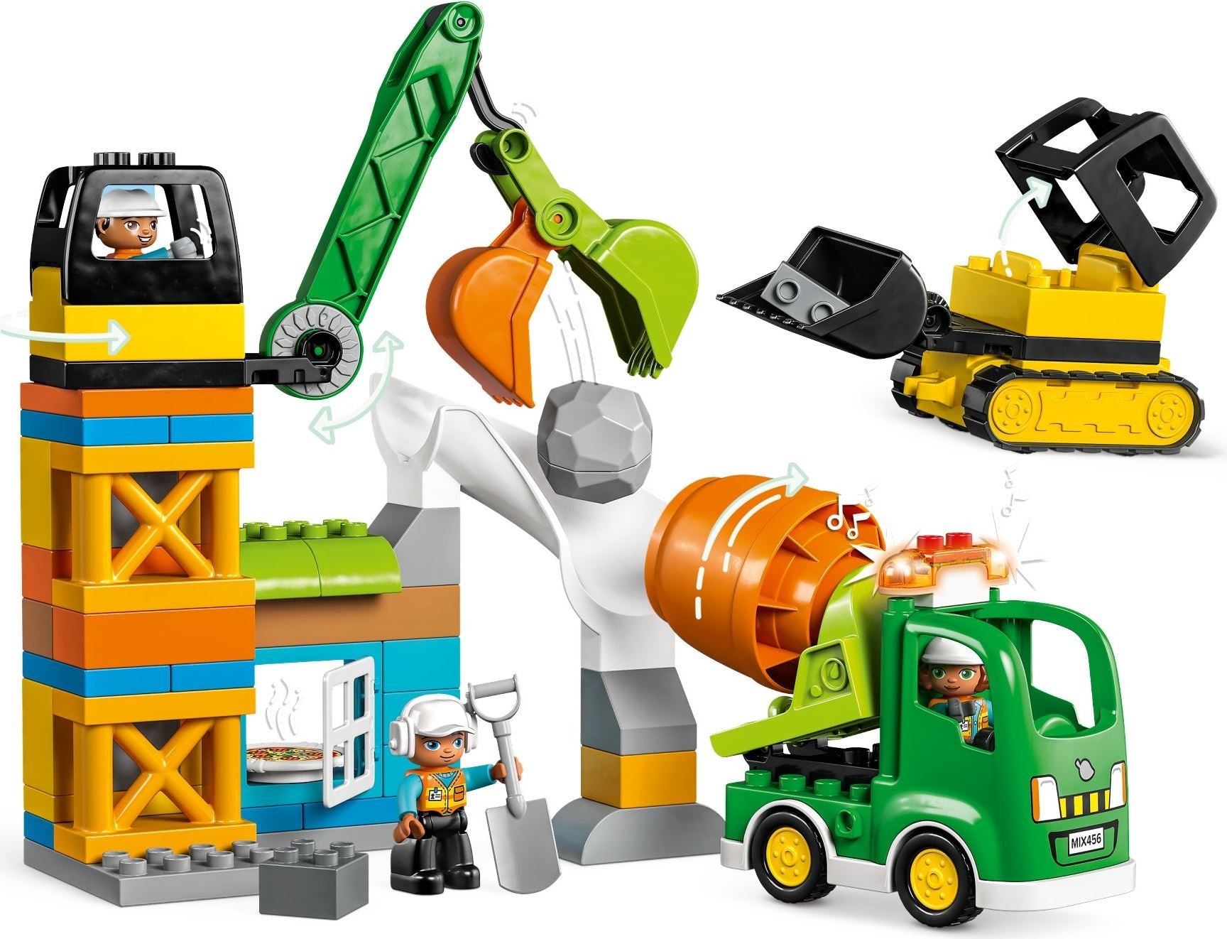 LEGO Duplo Baustelle mit Baufahrzeugen 10990