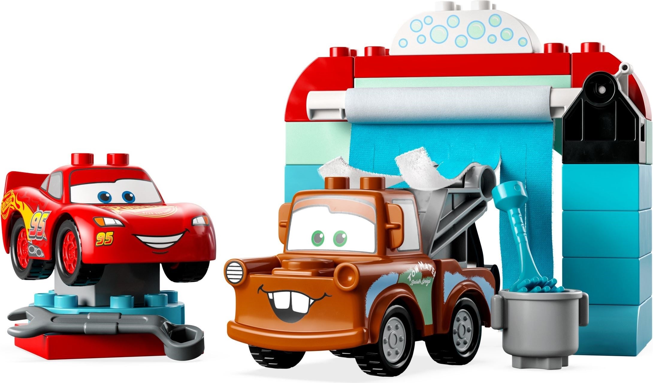 LEGO Duplo Lightning McQueen und Mater in der Waschanlage 10996