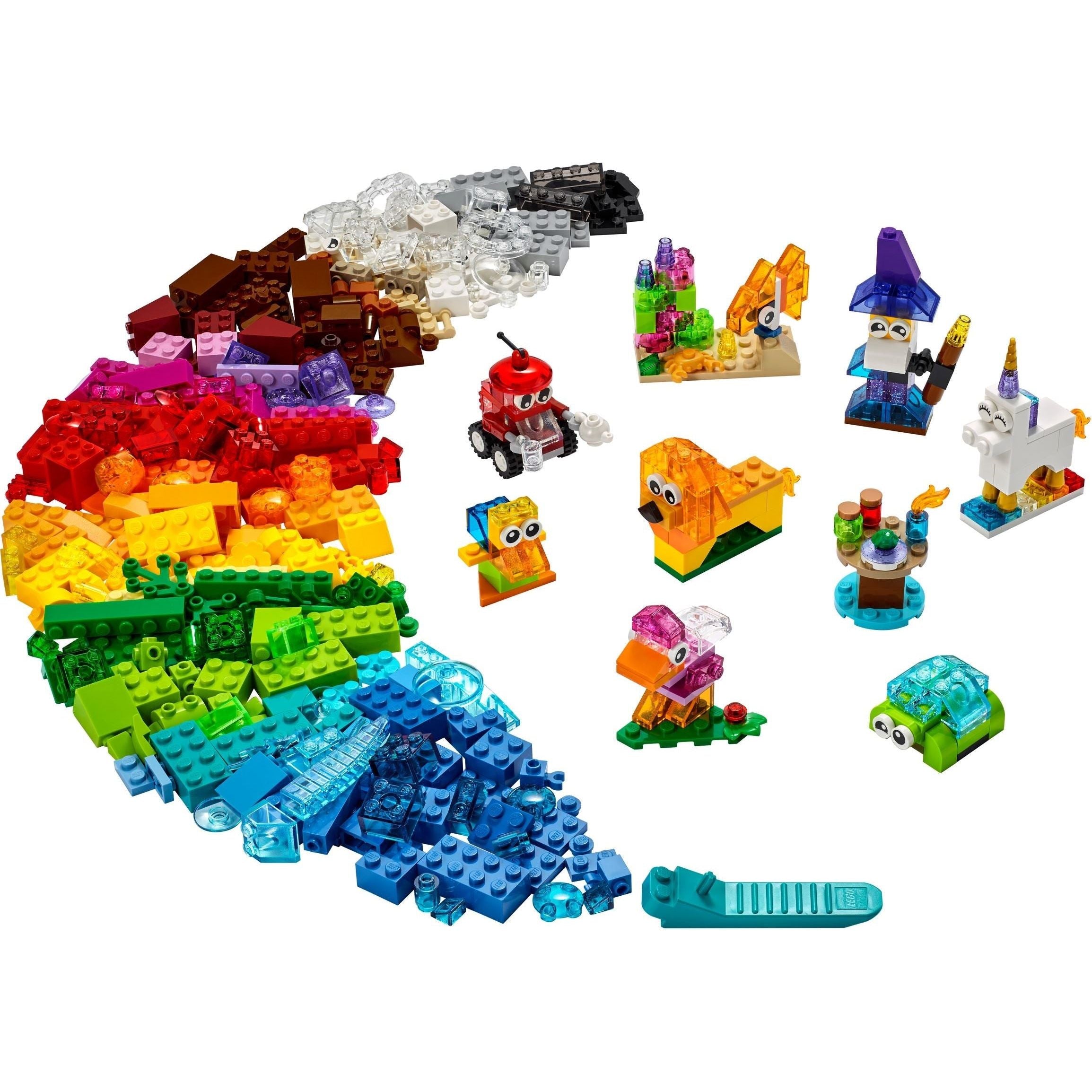 LEGO Classic Kreativ-Bauset mit durchsichtigen Steinen 11013
