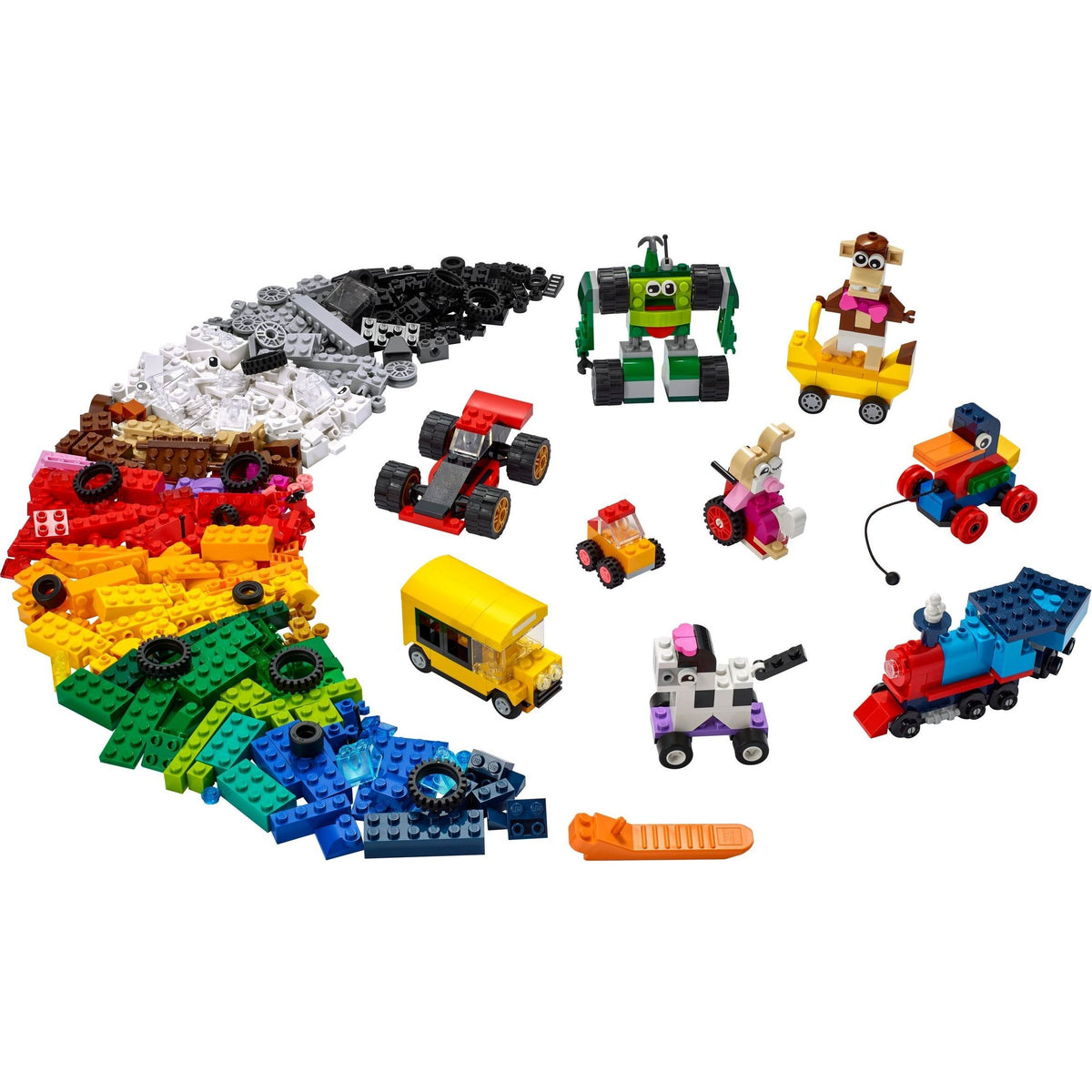 LEGO Classic Steinebox mit Rädern 11014