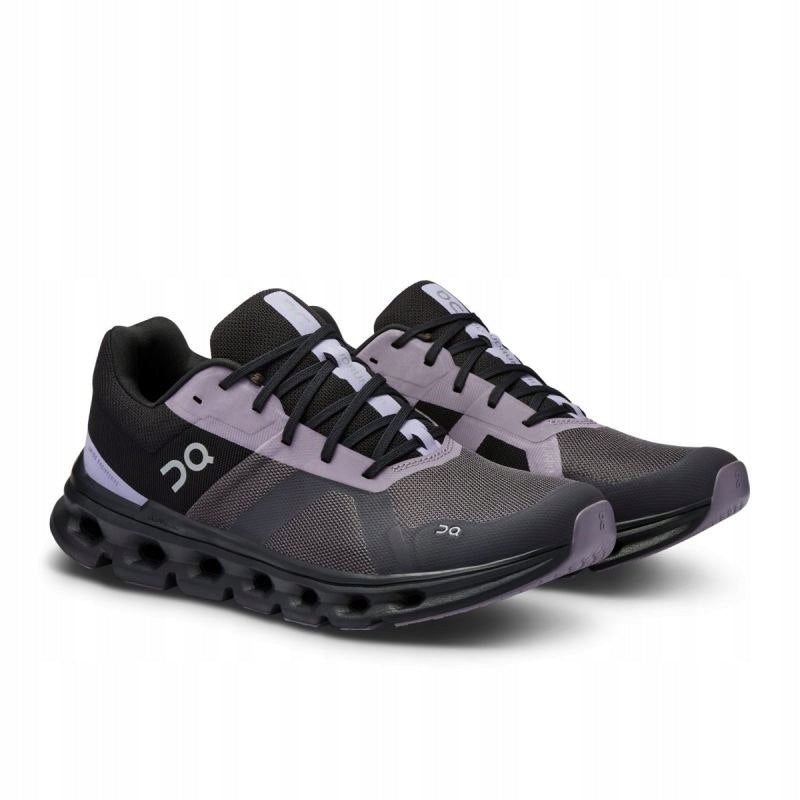 ON Herren Schuh Cloudrunner (schwarz/ violett, 41)