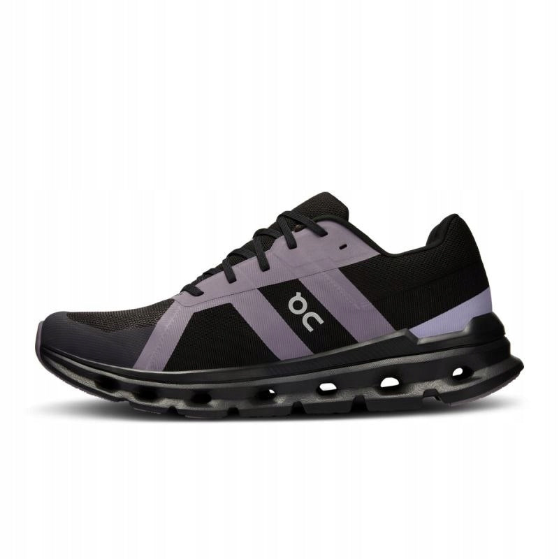 ON Herren Schuh Cloudrunner (schwarz/ violett, 44.5)