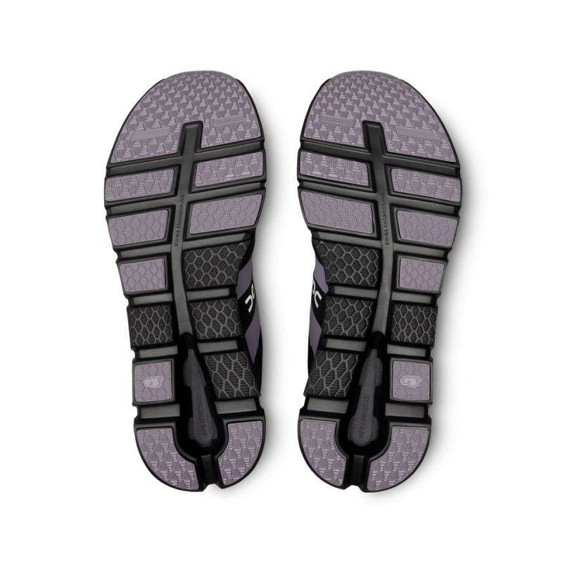 ON Herren Schuh Cloudrunner (schwarz/ violett, 46)