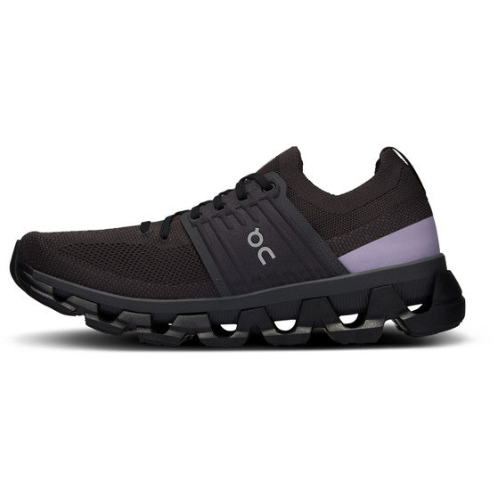 ON Damen Schuh Cloudswift 3 (schwarz/ violett, 39)