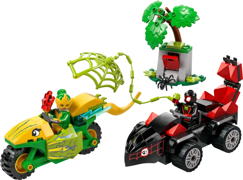 LEGO Spidey Actionspass mit Spin und Electro in ihren Dino-Flitzern 11198