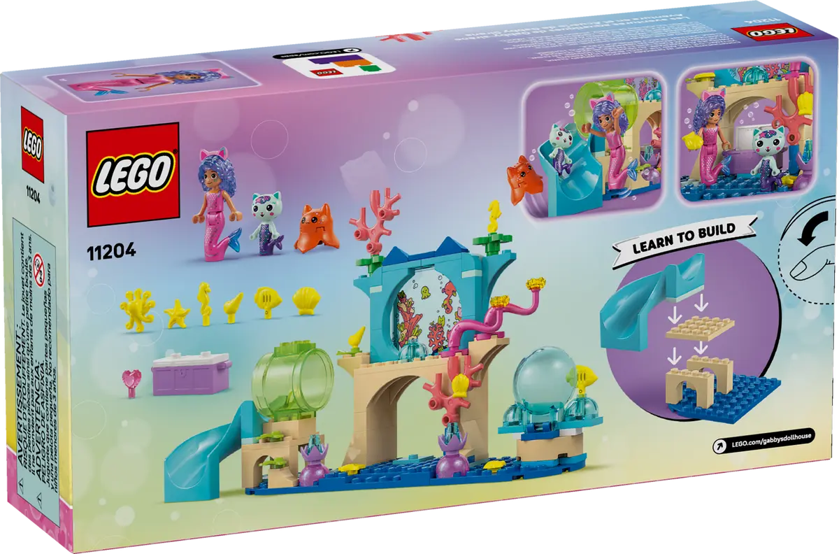 LEGO Gabby's Dollhouse Meerjungfrau Gabbys Aquarium Abenteuer 11204