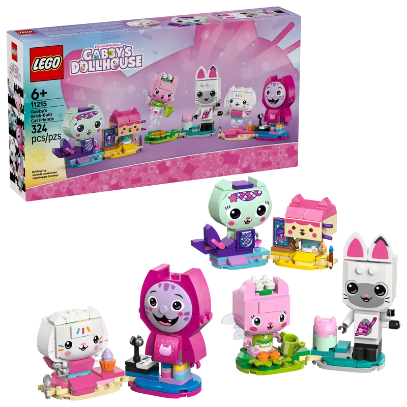 LEGO Gabby's Dollhouse Gabbys Katzenfreunde aus LEGO Steinen 11215