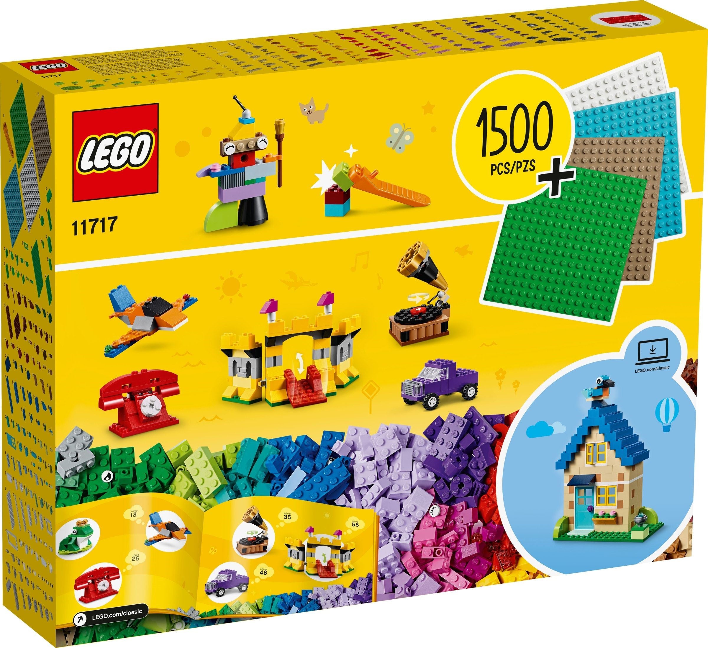 LEGO Classic Extragrosse Steinebox mit Bauplatten 11717