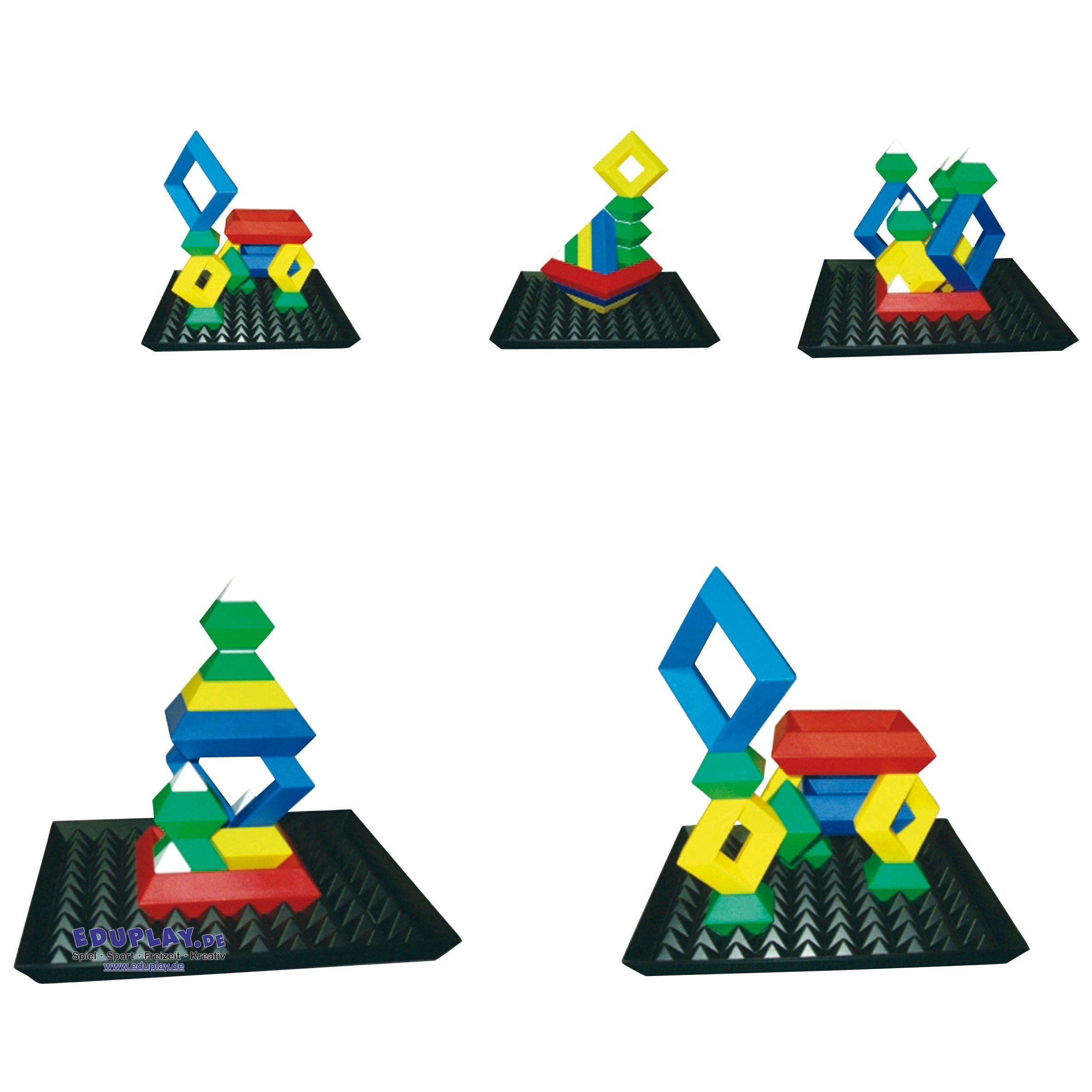 Eduplay Triangle Puzzle mit Base, 24-tlg.