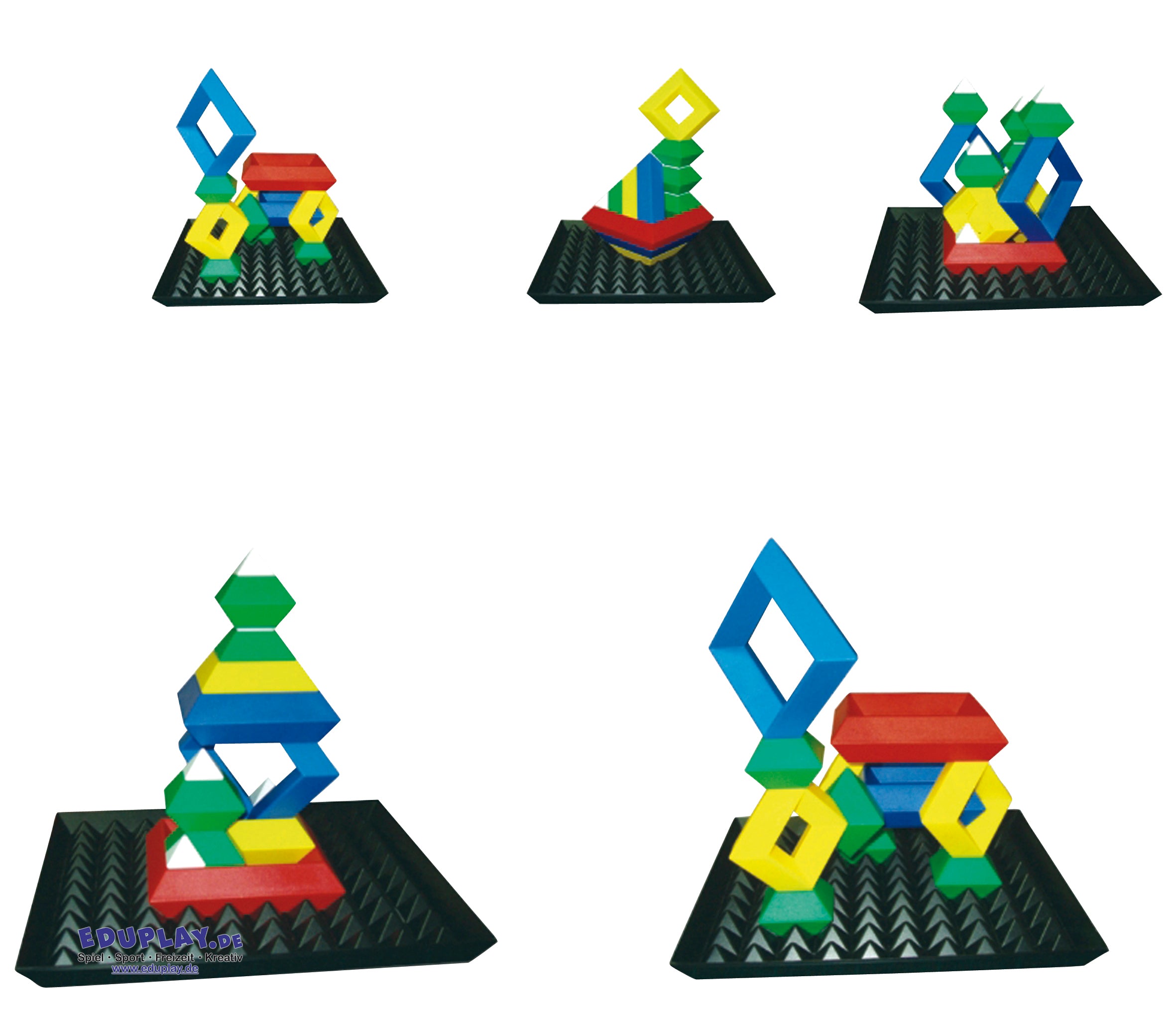 Eduplay Triangle Puzzle mit Base, 24-tlg.