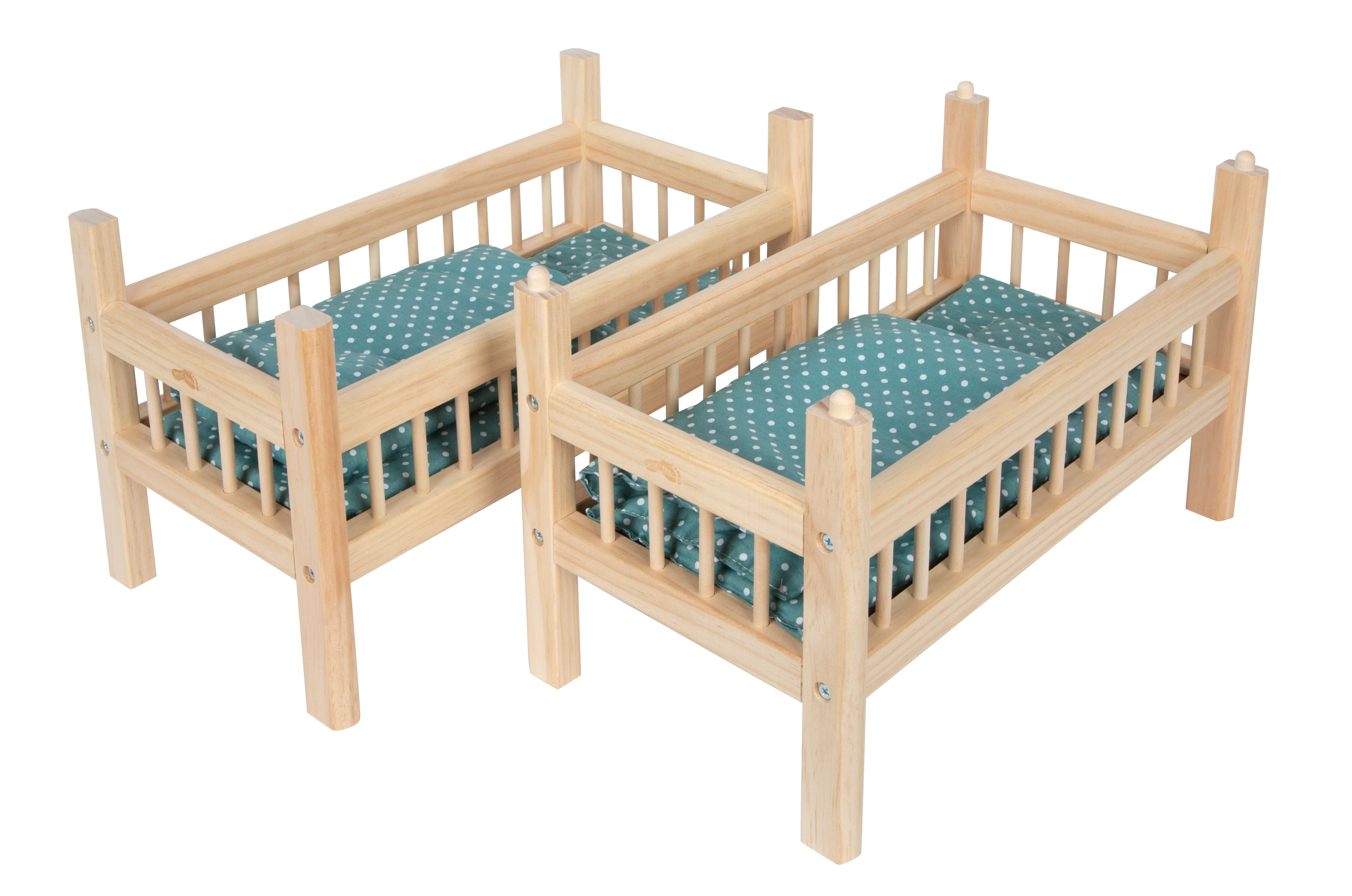 small foot Puppenhochbett natur