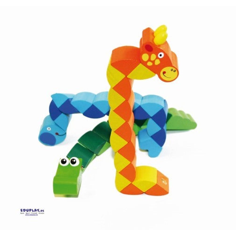 Eduplay Holzpuzzleschlange Tiermotiv