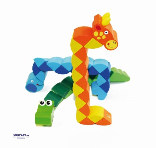 Eduplay Holzpuzzleschlange Tiermotiv