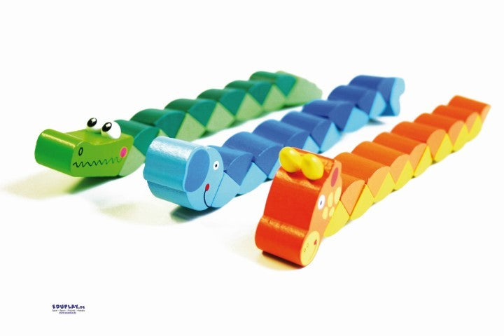 Eduplay Holzpuzzleschlange Tiermotiv