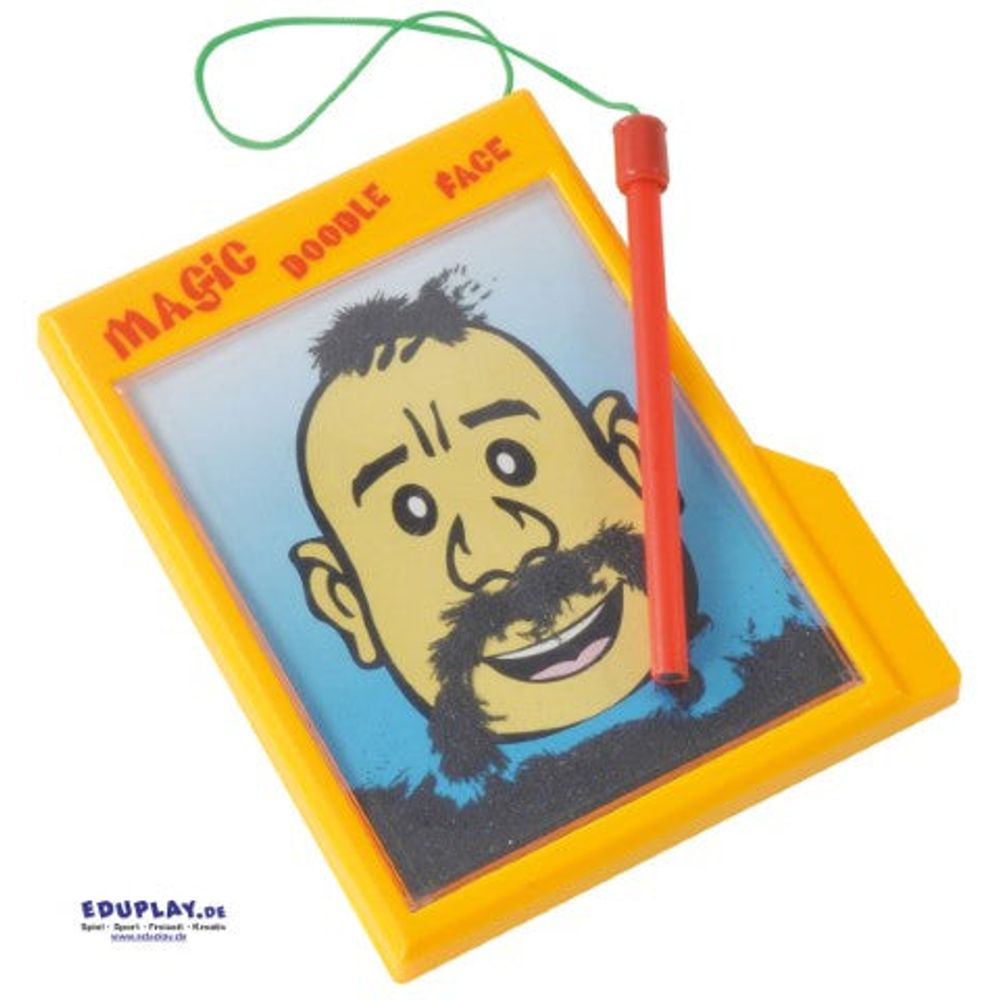 Magnetpulver-Gesicht