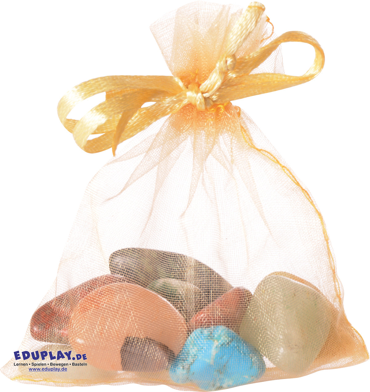 Eduplay Schmucksteine/Halbedelsteine gross im Organzabeutel