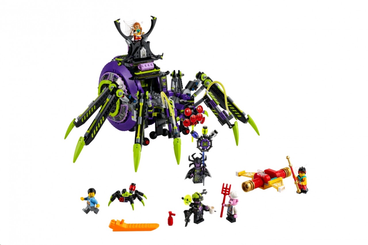 LEGO Monkie Kid Hauptquartier der Spider Queen 80022
