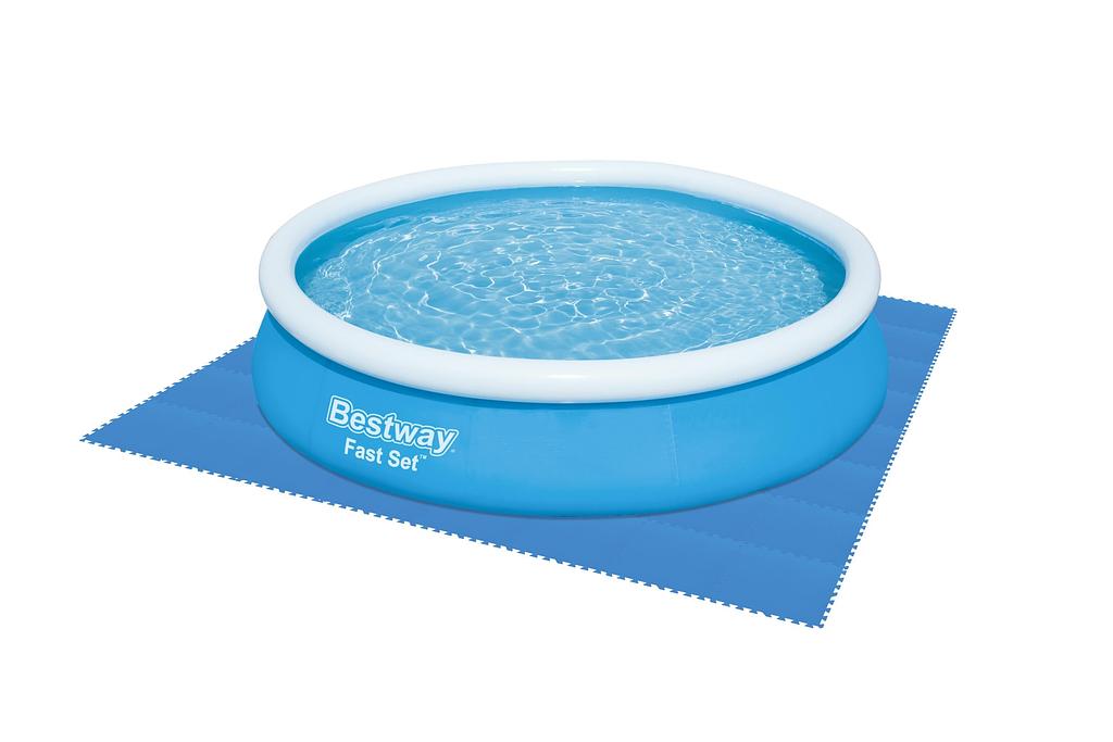 Bestway Poolmatten 9er Pack blau