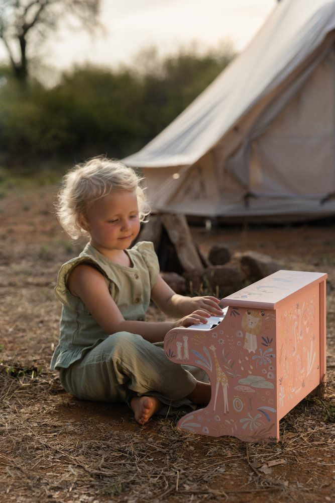 Little Dutch Holz-Klavier - Rosa FSC - Safari Friends