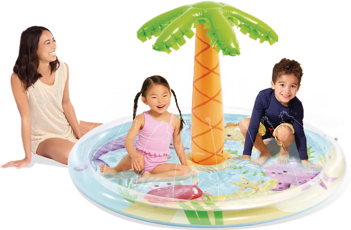 Palm Tree Spray Pool