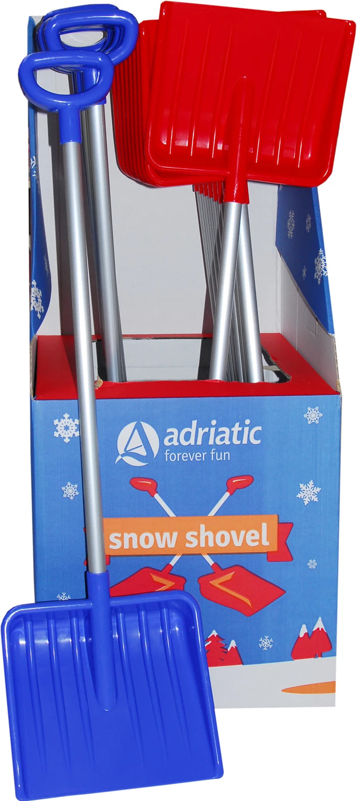 Adriatic Schneeschaufel mit Alustiel assortiert