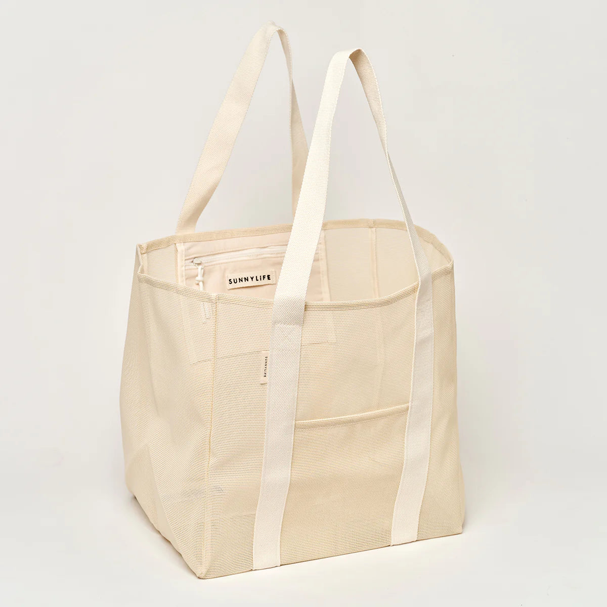 Sunnylife Mesh Beach Bag Oyster Cream