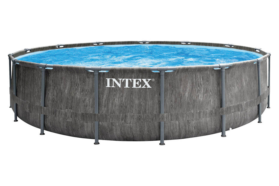 Intex Aufstellpool Prism Frame Greywood Rund 457 cm