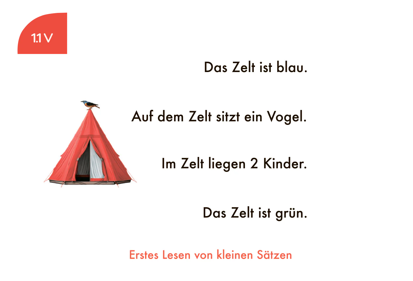 Kölner Lernspielverlag Erstes Lesen von kleinen Sätzen 1. Klasse