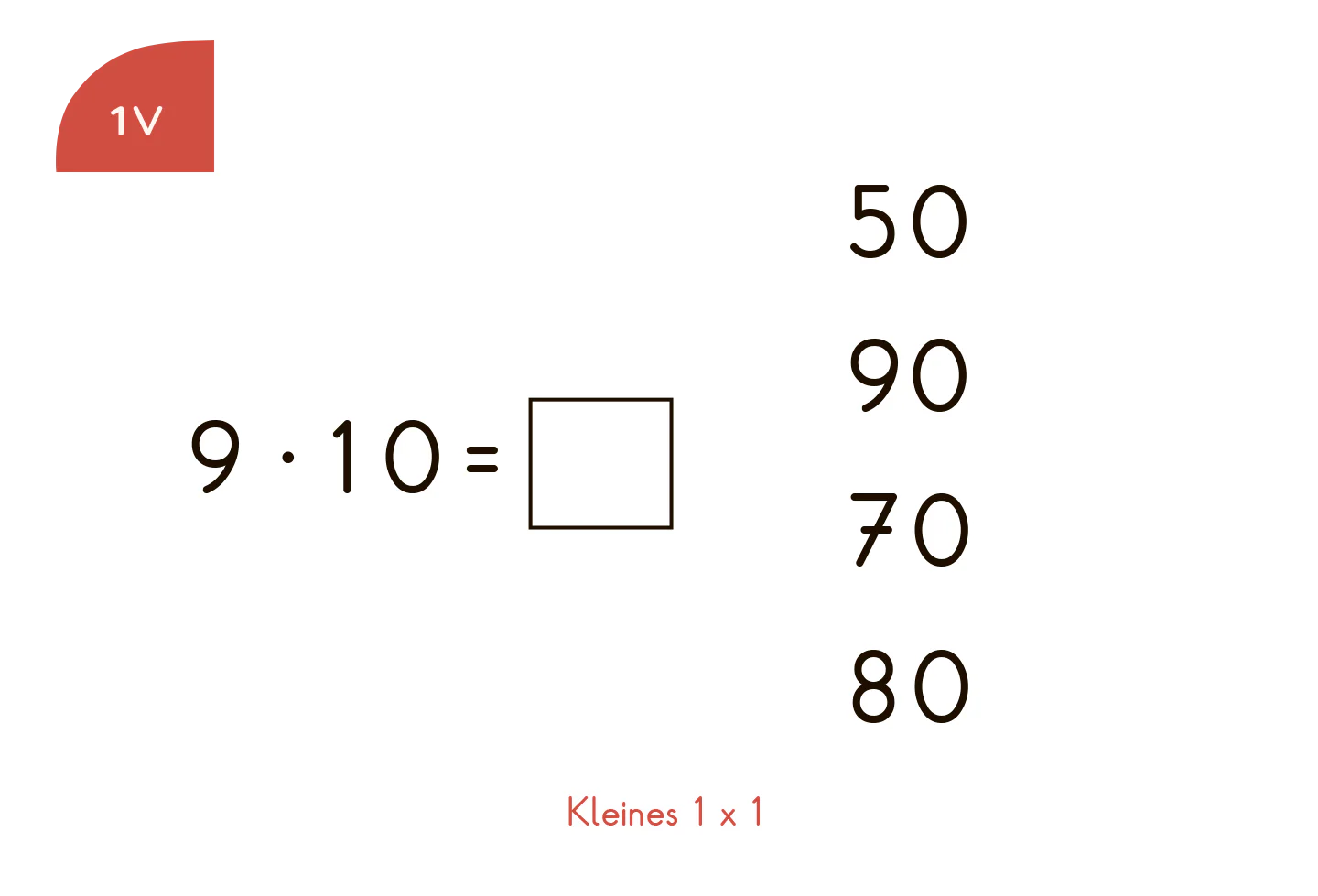 Kölner Lernspielverlag Kleines 1x1 2. Klasse